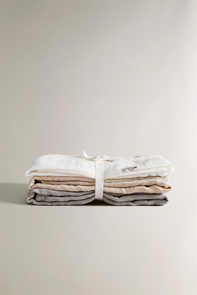SET OF CHILDREN’S DUCKLING MUSLIN CLOTHS (SET OF 3)
