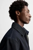 VESTE EN JEAN À ZIP
