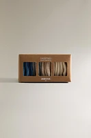 CHAUSSETTES BÉBÉ MULTICOLORES (LOT DE 4)