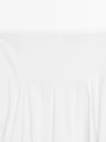 100% cotton midi skirt with yoke detail