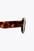 OVAL TORTOISESHELL SUNGLASSES