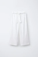 PANTALON À TEXTURE CEINTURE