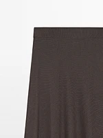 Long flared skirt