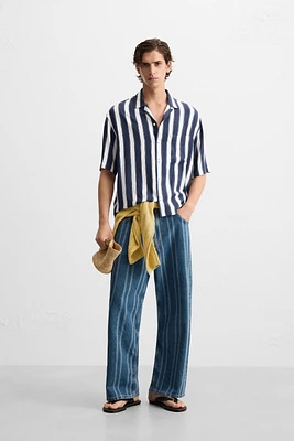 VISCOSE STRIPED SHIRT
