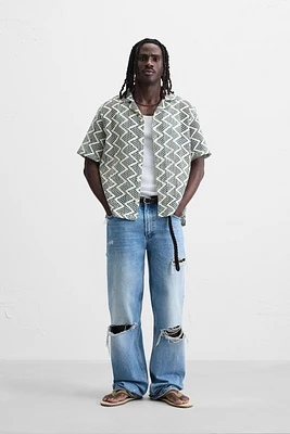 CHEMISE STRUCTURÉE AJOURÉE