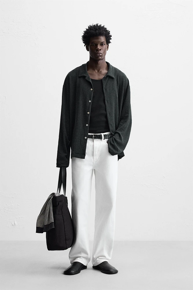 CHEMISE RELAXED FIT STRUCTURÉE