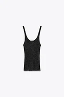 METALLIC THREAD TOP