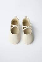 LEATHER BALLET FLATS