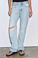 ZW COLLECTION MID-RISE STRAIGHT JEANS
