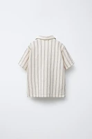 TEXTURED STRIPED TOP