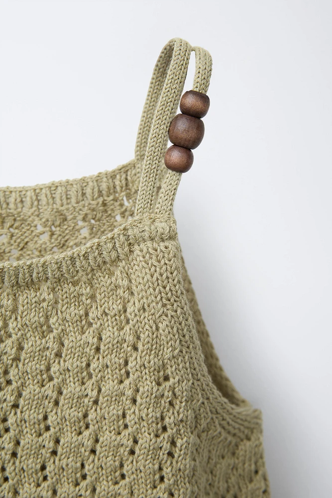 BEADED KNIT TOP