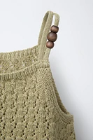 BEADED KNIT TOP