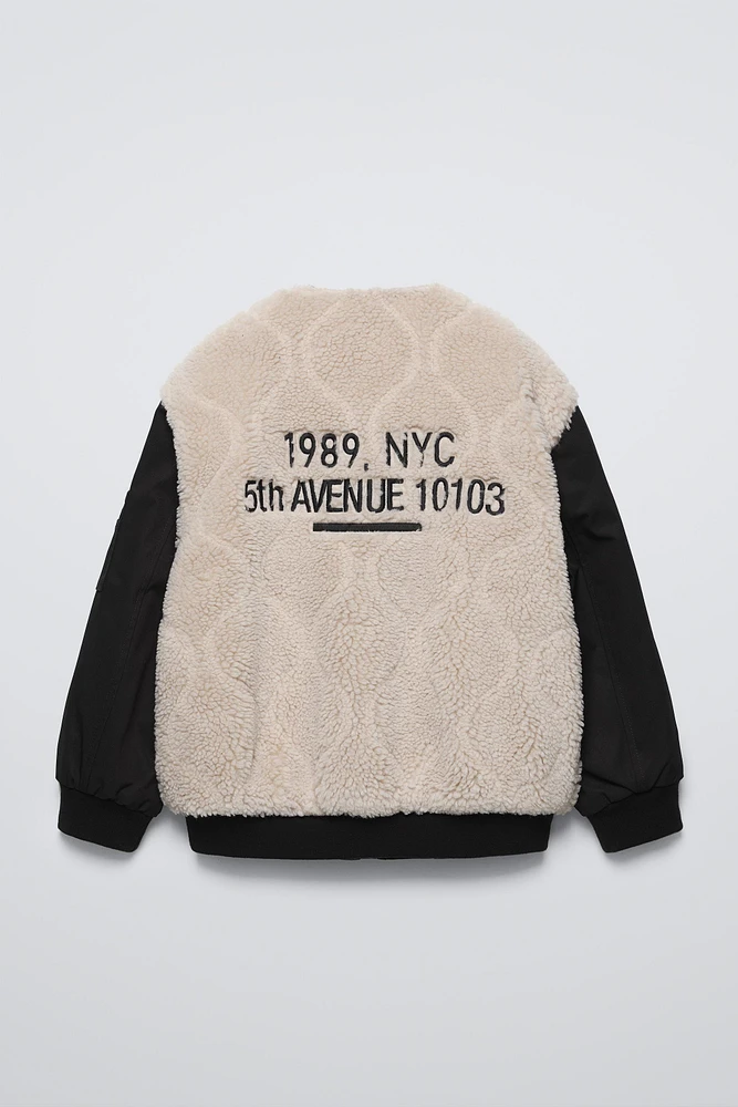 FLEECE BOMBER