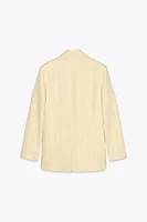 MINIMAL LINEN BLAZER ZW COLLECTION