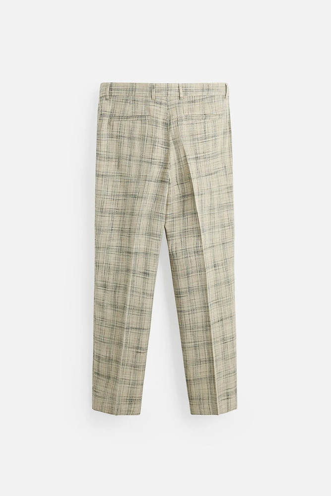 LIMITED EDITION CHECKED SUIT PANTS