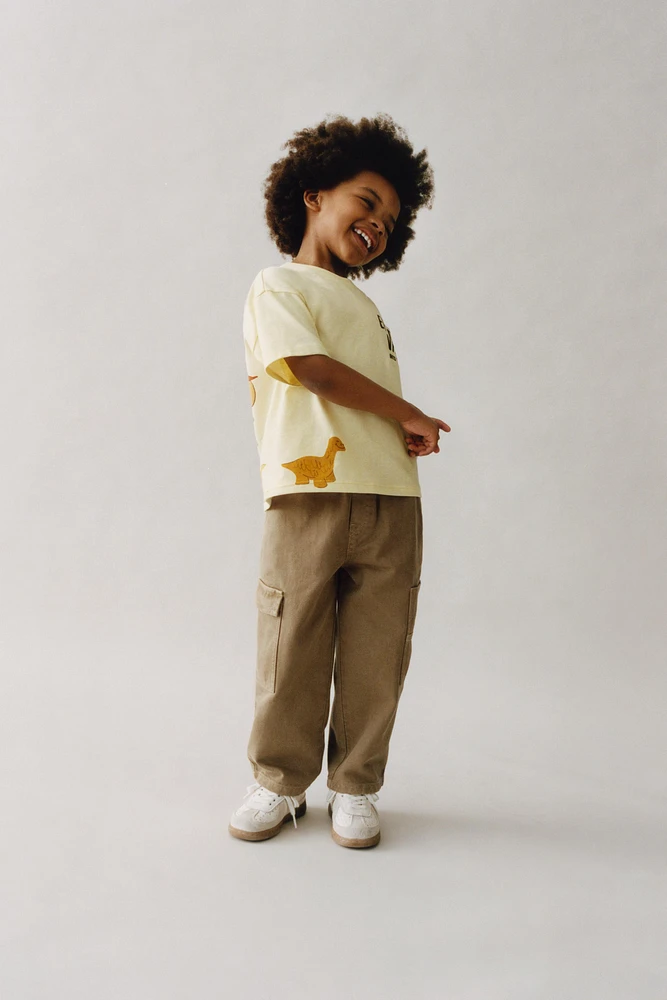 TWILL CARGO PANTS