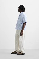 STRIPED SHIRT WITH EMBROIDERY