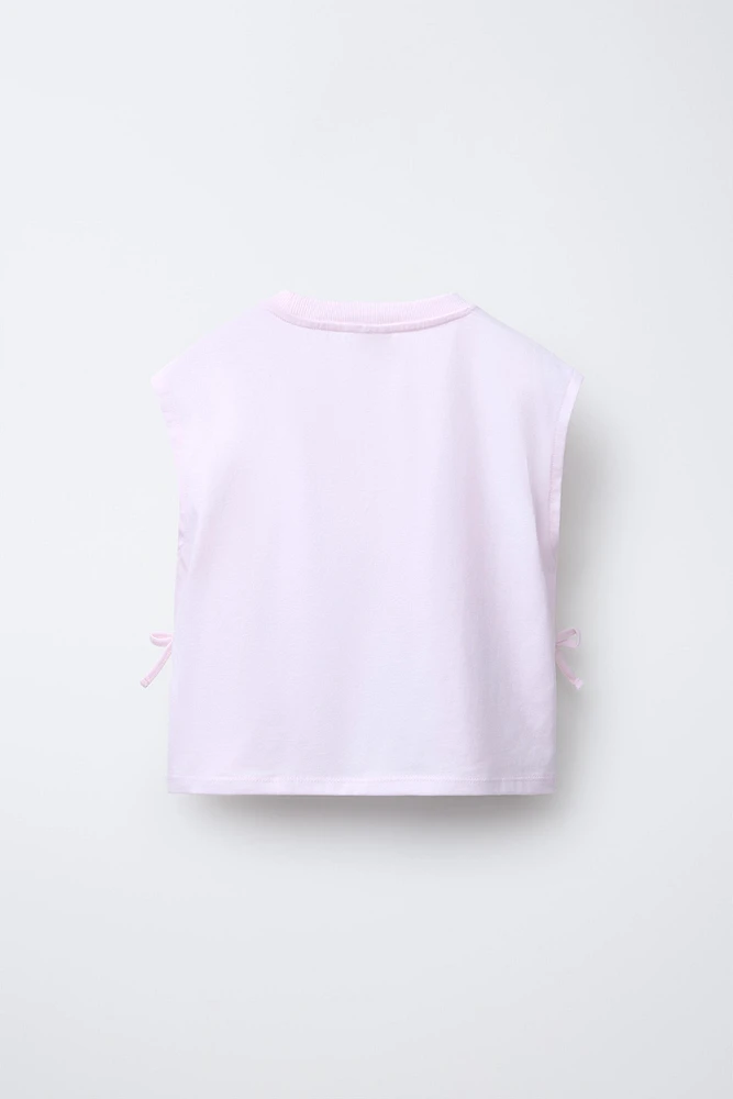 RIBBON PRINT T-SHIRT
