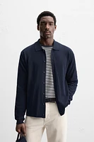 LYOCELL BLEND KNIT SHIRT