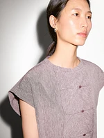 Flowing blouse with bib detail