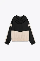 VESTE À CAPUCHE COLOR BLOCK