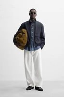 VESTE REGULAR FIT EN MÉLANGE DE COTON