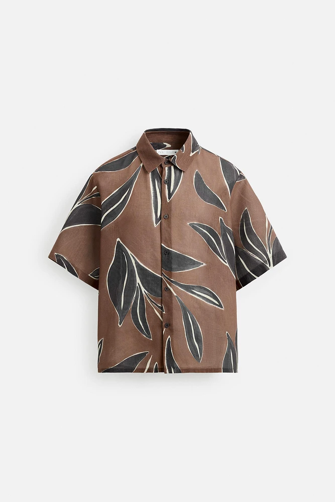 LEAF PRINT SHIRT