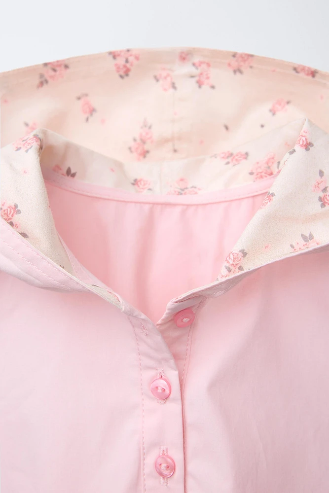 BALLOON HOODED DRESS