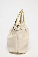 METAL HANDLE MINI BOWLING BAG