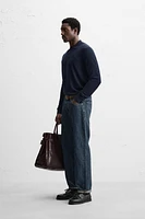POLO EN MAILLE DE SOIE ET COTON