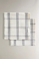 CHECK COTTON NAPKINS (SET OF 2