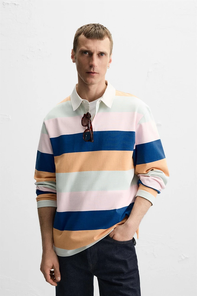 POLO À RAYURES