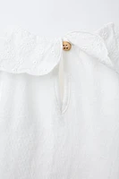 EMBROIDERED COLLAR BODYSUIT