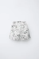 TIE-DYE PRINTED SHORTS