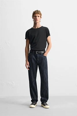 PRINTED STRAIGHT FIT JEANS