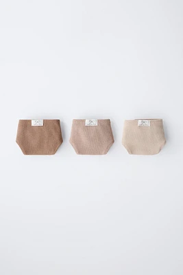 6 ANS/ LOT DE TROIS CULOTTES RIB ÉTIQUETTE