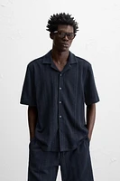 CHEMISE EN JACQUARD À RAYURES