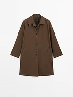 Cotton blend trench coat
