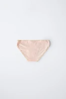 AGES 6-14/ SIX-PACK OF DAISY PRINT BRIEFS