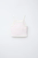 STRIPED TANK TOP WITH MODAL