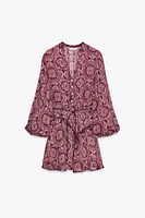 PRINTED MINI DRESS