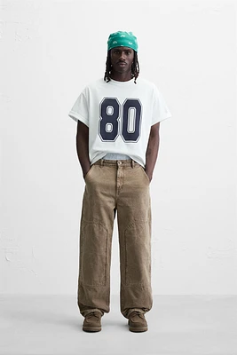 RETRO NUMBER PRINT T-SHIRT