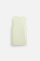 T-SHIRT DÉBARDEUR VISCOSE ET LIN