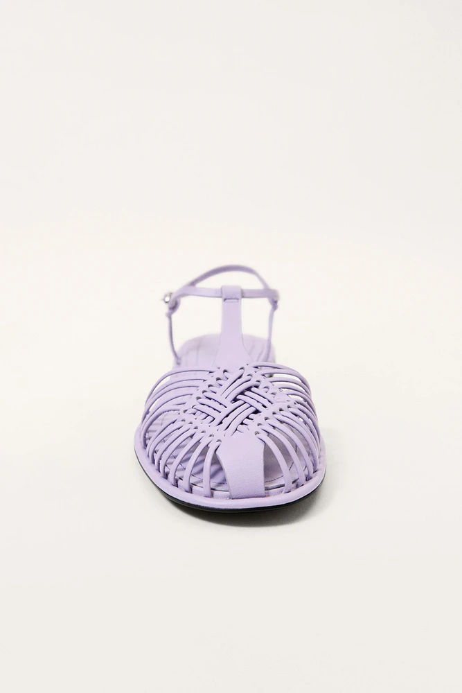 LIMITED EDITION WOVEN LEATHER FISHERMAN SANDALS