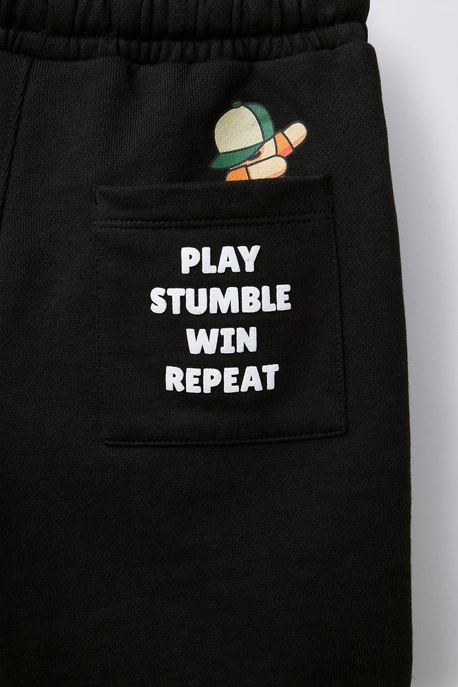STUMBLE GUYS ™ © SCOPELY PRINTED PLUSH SHORTS