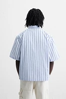 STRIPED SHIRT WITH EMBROIDERY