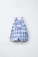 GINGHAM CHECK OVERALLS