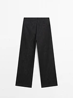 Mid-rise straight-leg comfort jeans