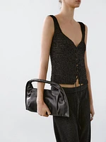 Top corset en maille crochet