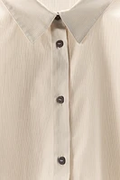 CHEMISE EN POPELINE À RAYURES